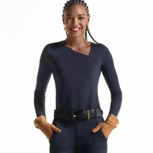 CAbi Navy Long Sleeve Top